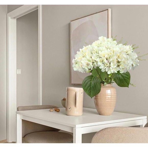 4pcs White Vintage Hydrangea Artificial Flowers - Picture 2 of 6